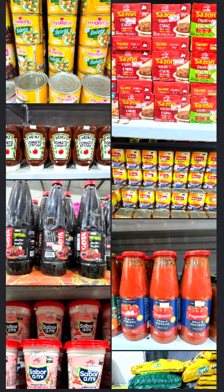 Seleta, Sazon, ketchup Heinz, molho inglês